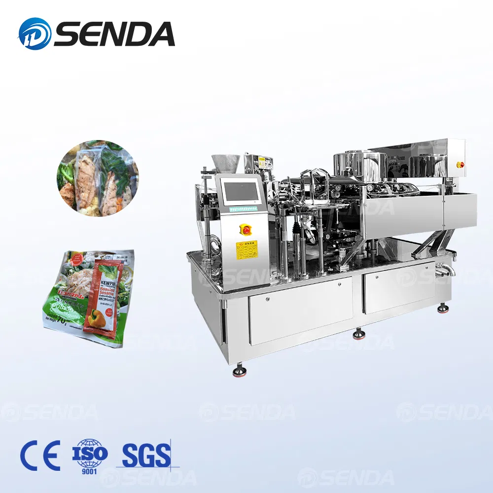 Macchina confezionatrice sottovuoto automatica per sacchetti di alimenti pronti al consumo