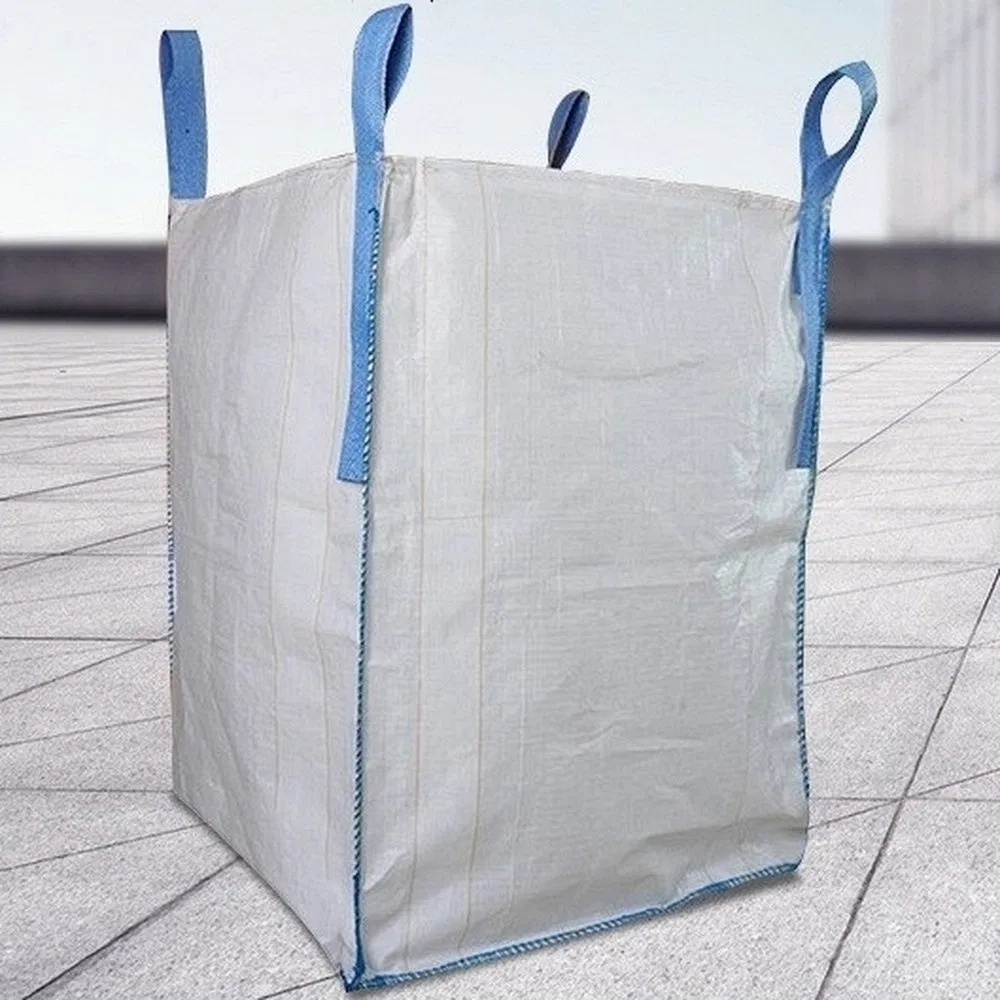 White Antistatic Baffle Bulk Bag with Star Bottom for Additive Industry