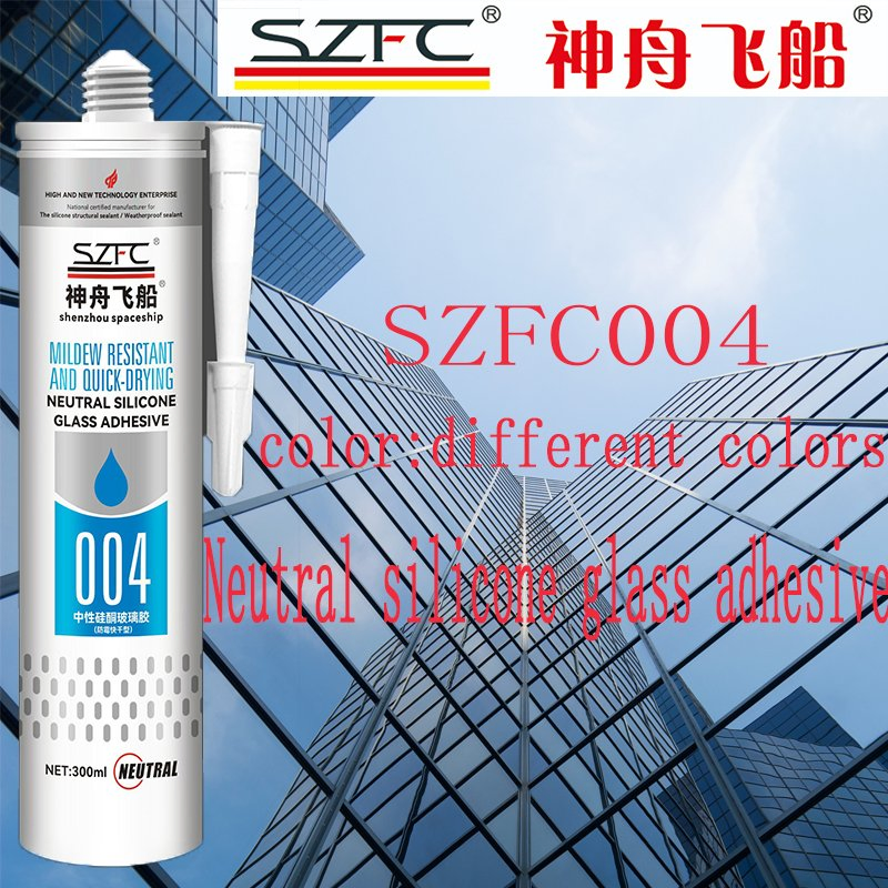 Mildew Resistant Quick Drying Neutral Silicone Adhesive Sealant for Construction, Glass, Window, Door