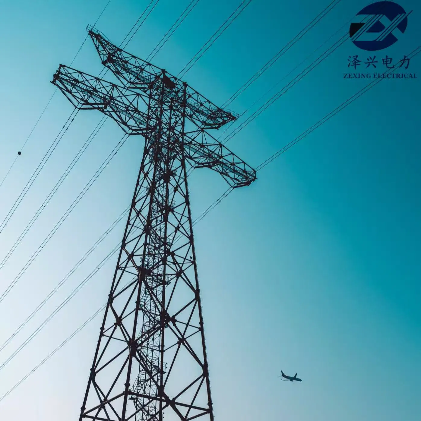4 Legs Tubular Steel Structure Electric Power Transmission Line Steel Lattice Tower