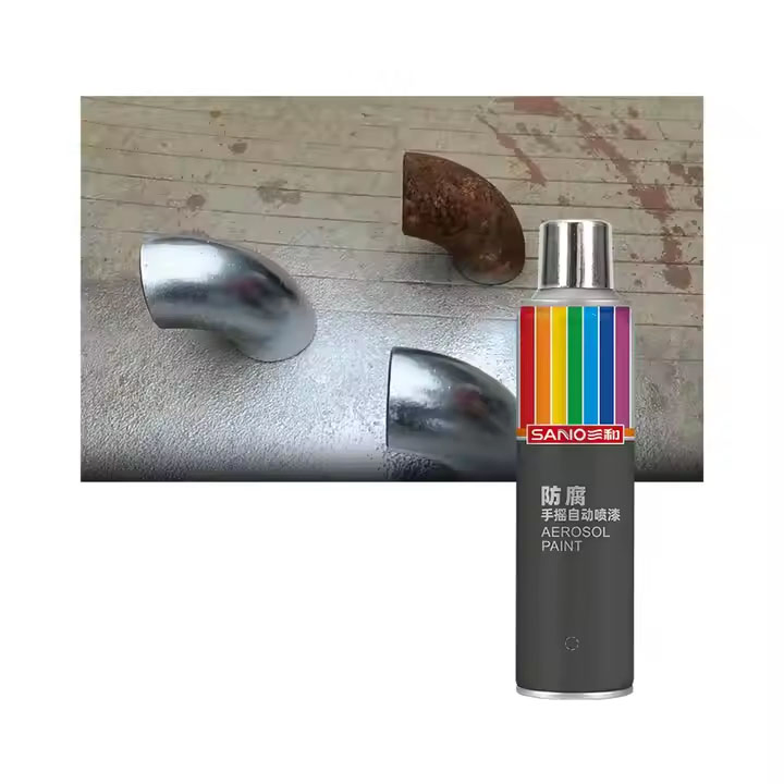Vernice spray a effetto cromo metallico per rivestimento in acciaio riparazione a caldo zincatura