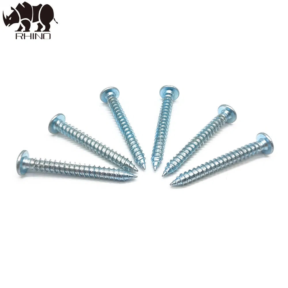 Zinc Plated Carbon Steel Phillips Flat Countersunk Head Self Tapping Wood Screws