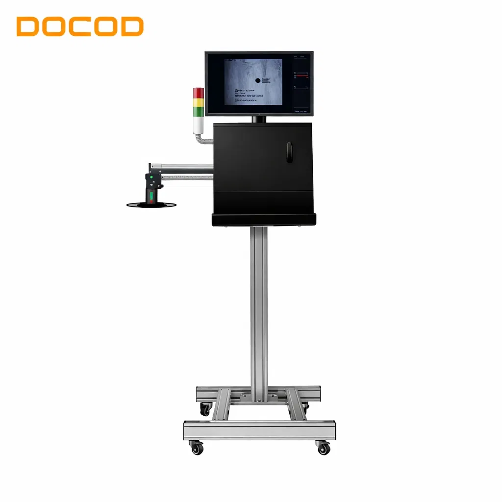 Docod XV01 KI-Visuelles Inspektionssystem OCR-Barcode-Erkennung Ausschuss von fehlerhaften Produkten 100000+ Einheiten/Stunde für Metall- und Kunststoffprodukte