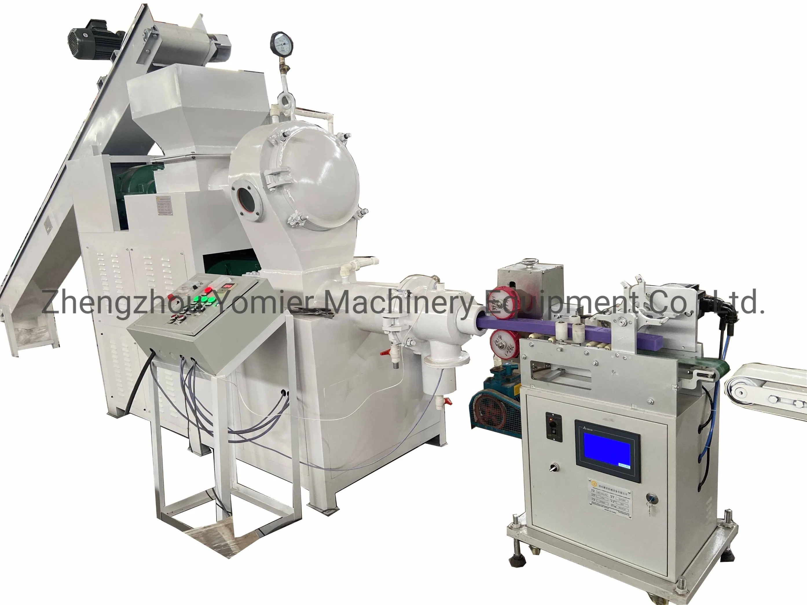 Double Screws Vacuum Toilet Soap Extruder Laundry Soap Plodder