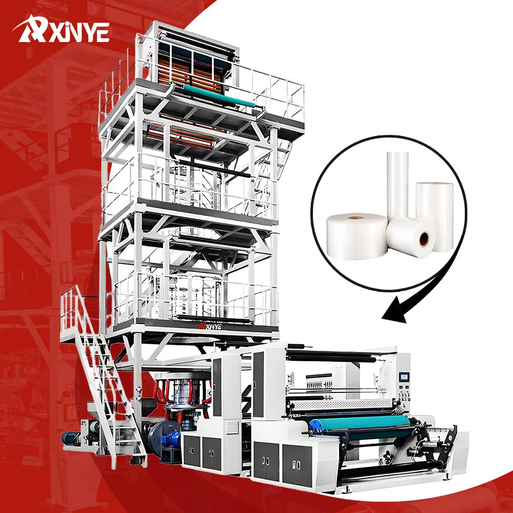 Three Layers Coextrusion Packaging Film Premium High Pressure Blowing Film Extruder Machine