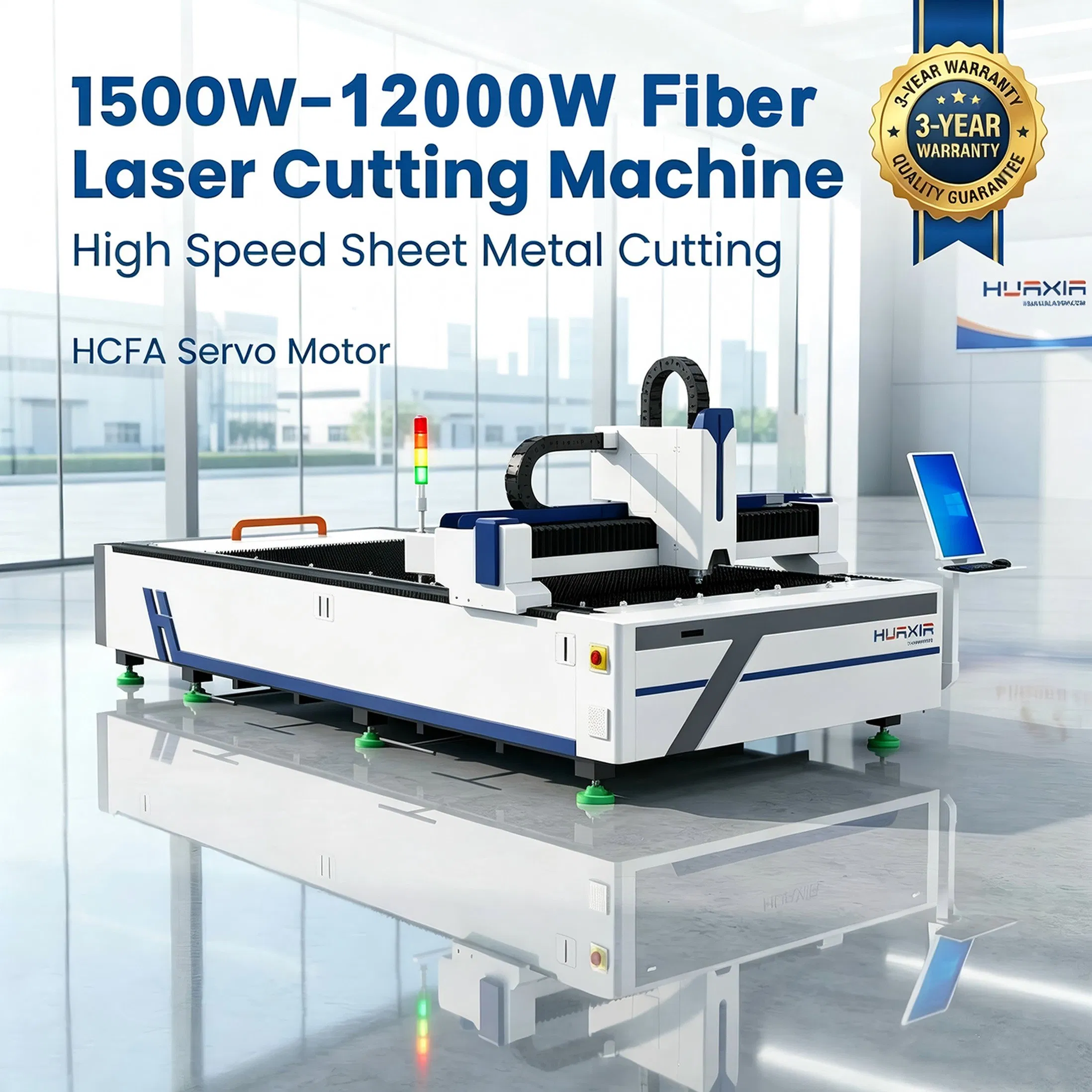 Macchina per taglio laser a fibra per lamiera ad alta velocità e precisione 1530 1500W 2000W 3000W 6000W Opzionale Industriale Alta Qualità CE Conveniente