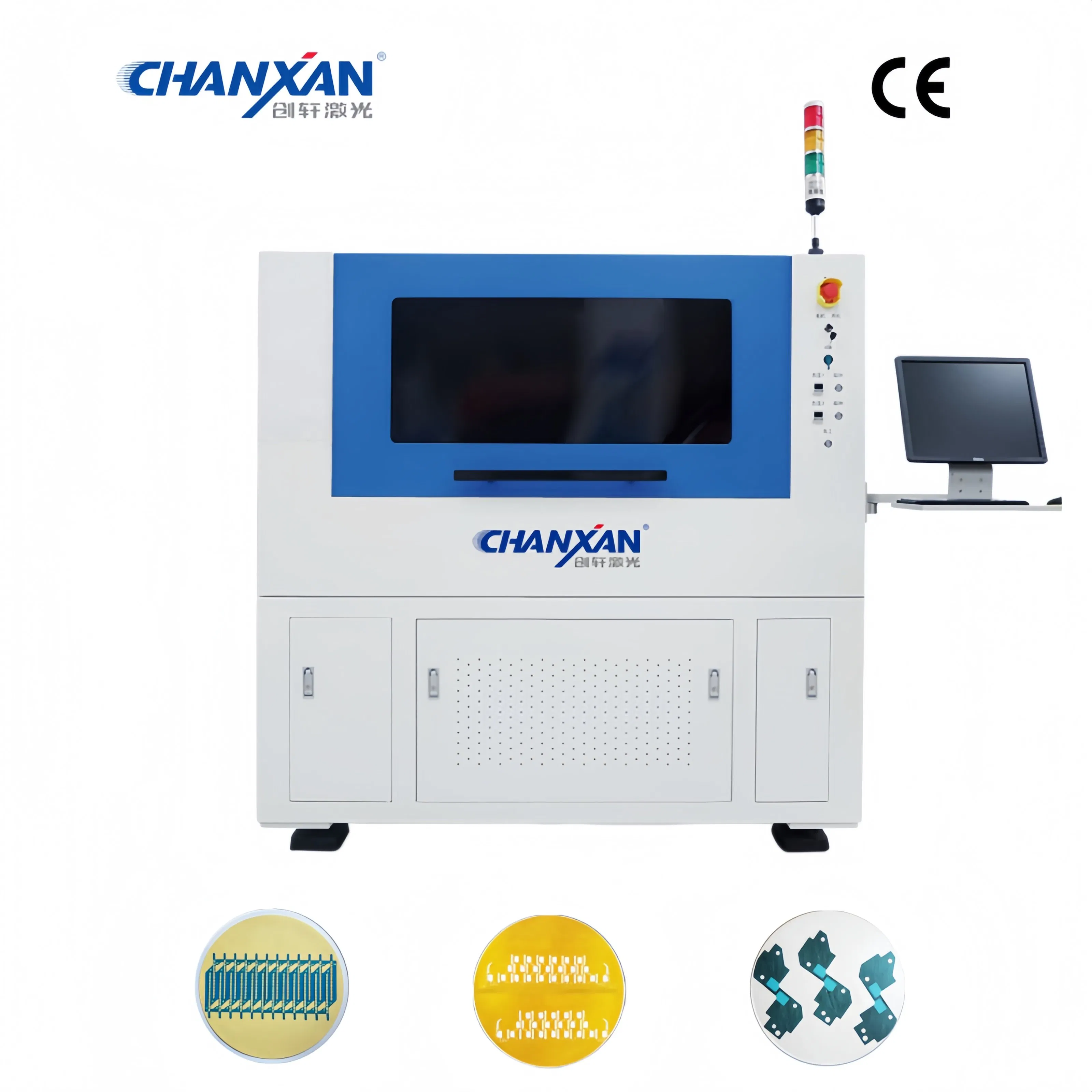 Automatic Dual Head Roll to Sheet Laser Cutting Machine for Electronics Production