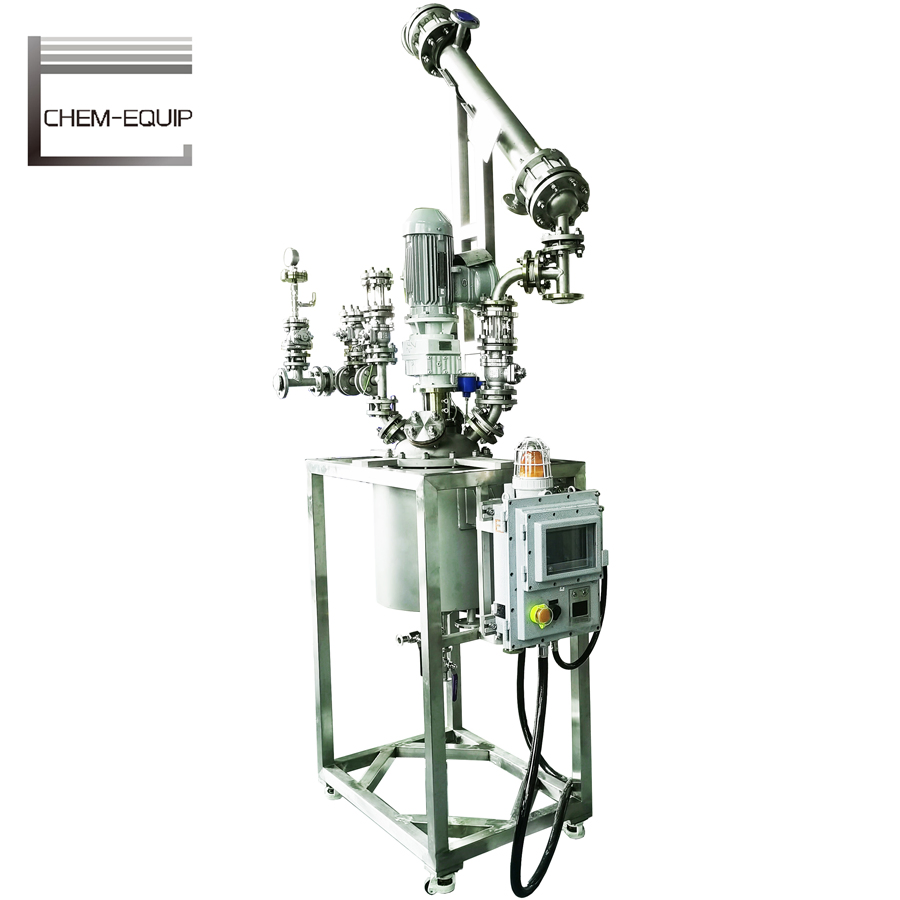 Reattore da laboratorio sigillato per pirolisi, biodiesel, biogas e carbonizzazione, 5L SUS316
