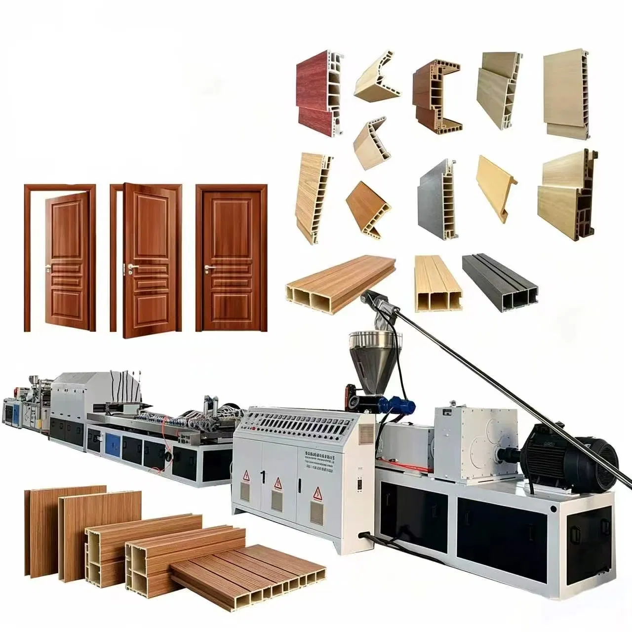 PVC WPC Hollow Door Panel Manufacturing Machine for Interior Door