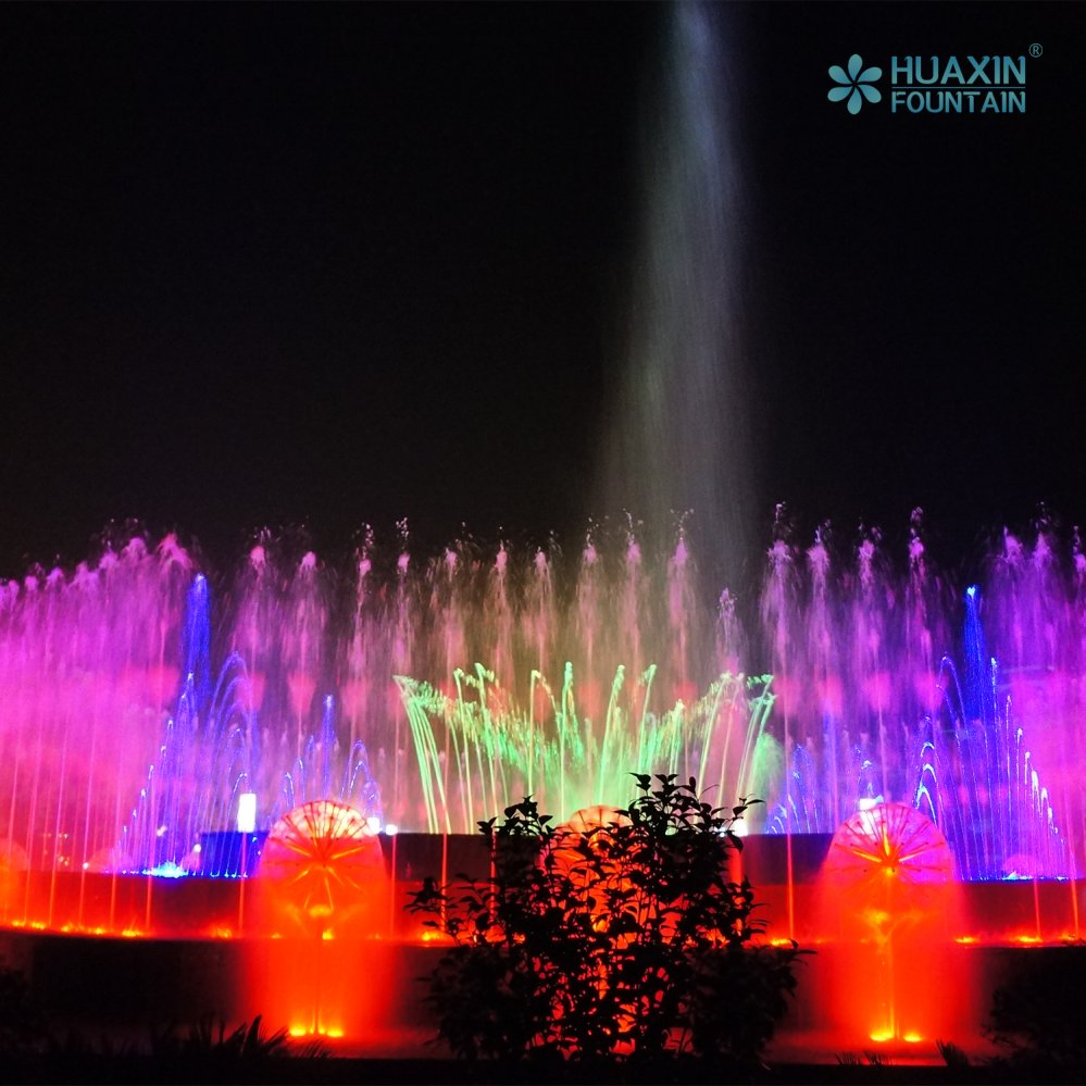 Plätze und Parks Mechanischer Dynamischer Rauch- und Feuer-Musikbrunnen