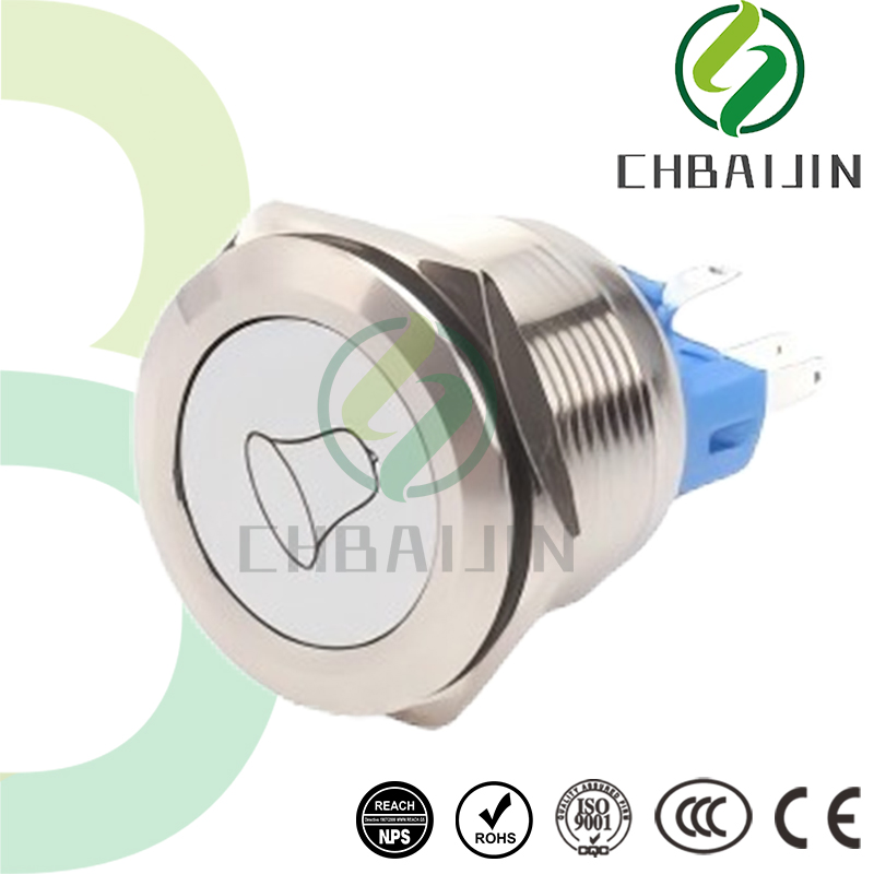 Durable Metal Button Switch with Distinctive Bell Shape