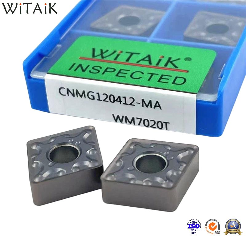 Witaik Tungsten Carbide Insert CNMG120408/CNMG120412/CNMG120404 CNC Turning Inserts Carbide Turning Tools for Stainless Steel