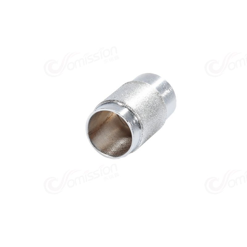 3/4 Inch Diamond Stained Glass Grinder Head Bit Silvery Brass Core
