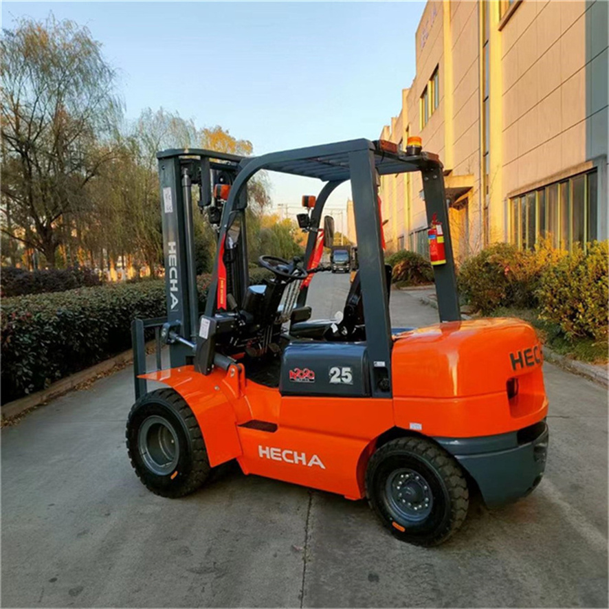 Color Customized Electric Forklift with Wide View Design