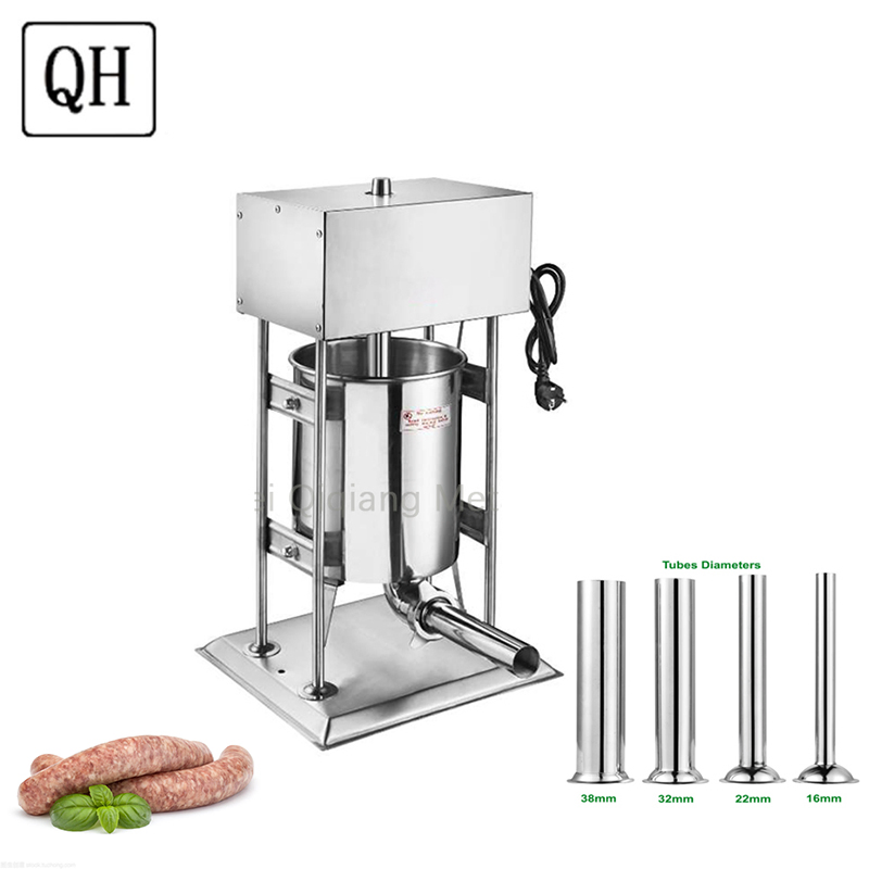 Linea di produzione Qh15L per riempimento elettrico di salsicce, insaccatrice per carne, macchina per insaccare e legare
