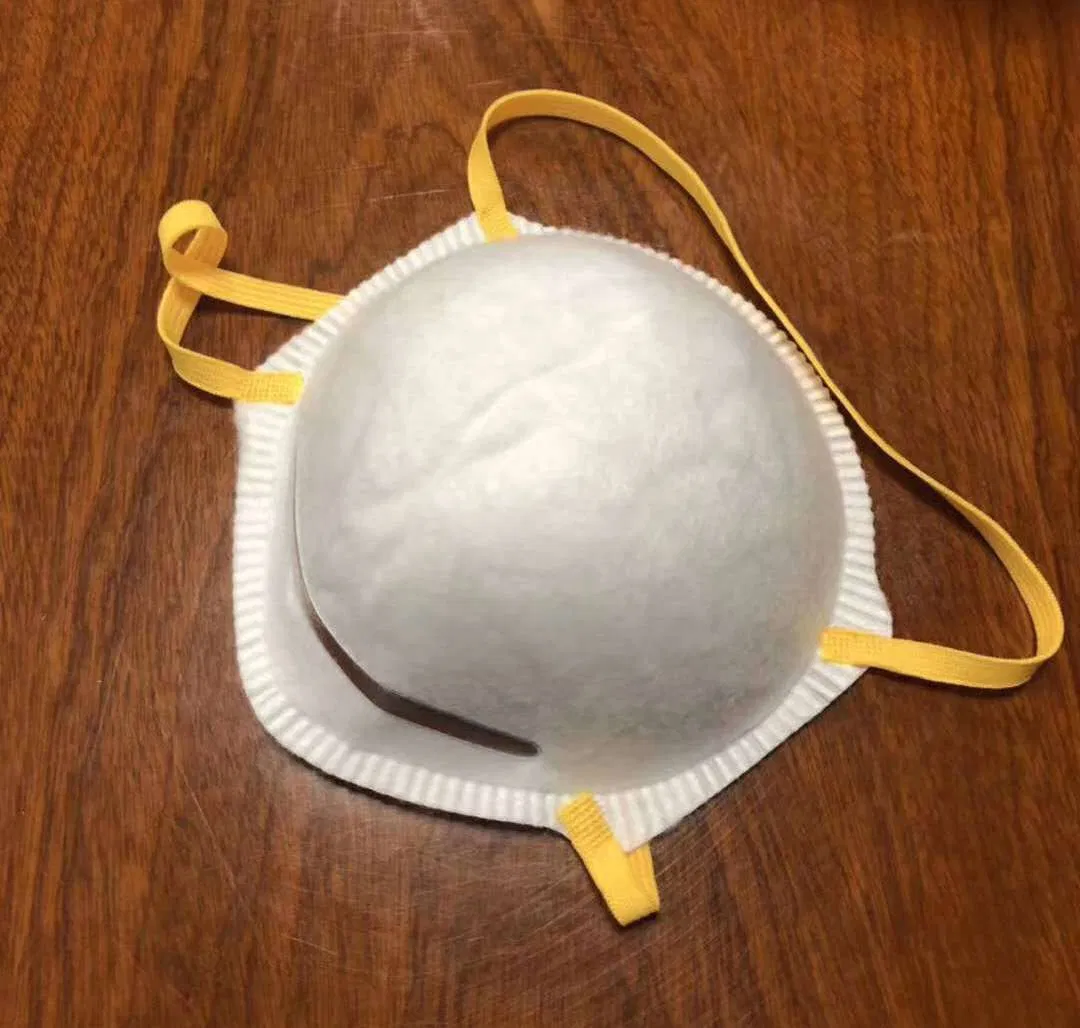 White Yellow Flat 6mm Polyester Nylon Webbing Ear Loop for Cup Mask