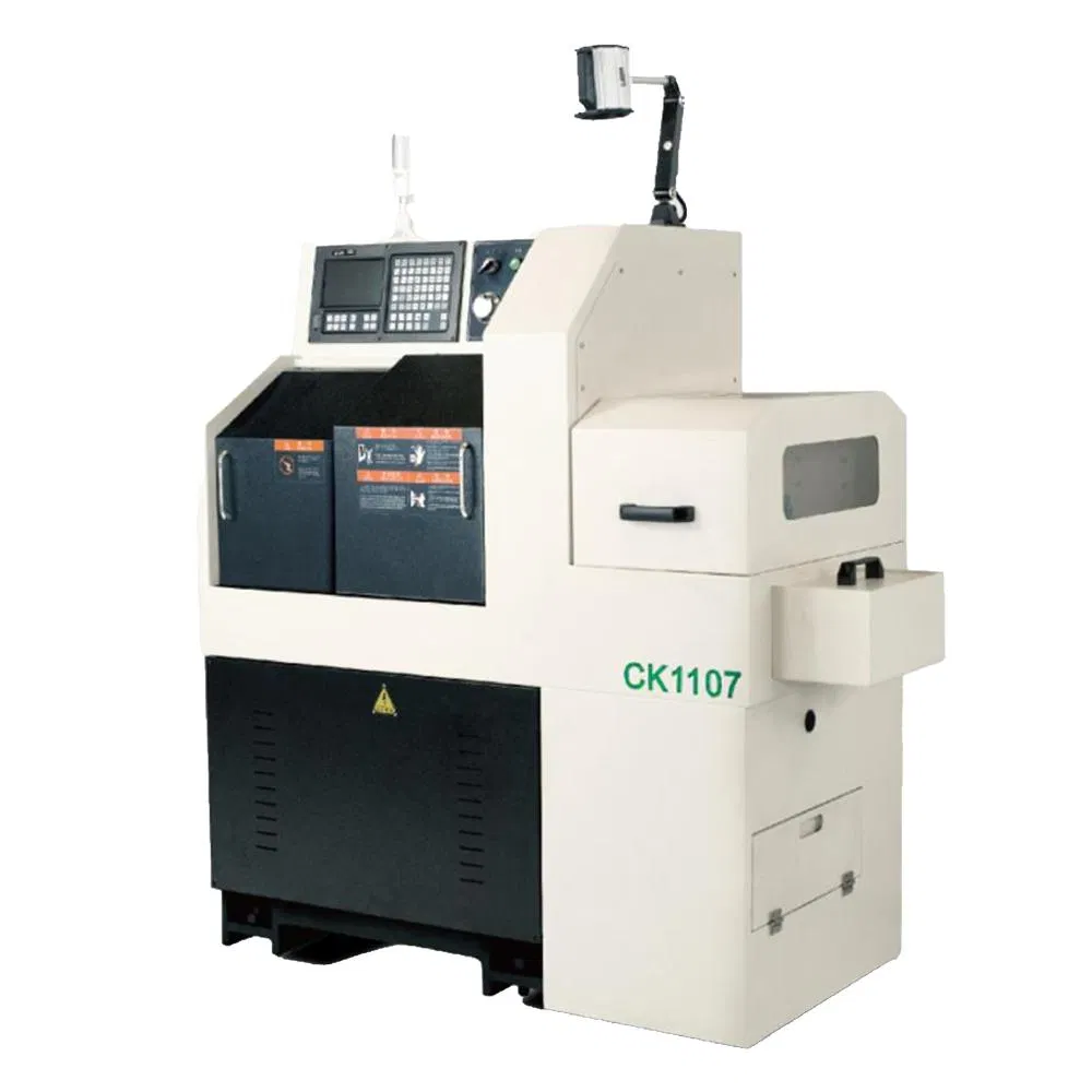 High Precision 2 Spindle 5 Axis Swiss Type CNC Automatic Lathe Ck1107 Swiss Type CNC Lathe for Metal Cutting
