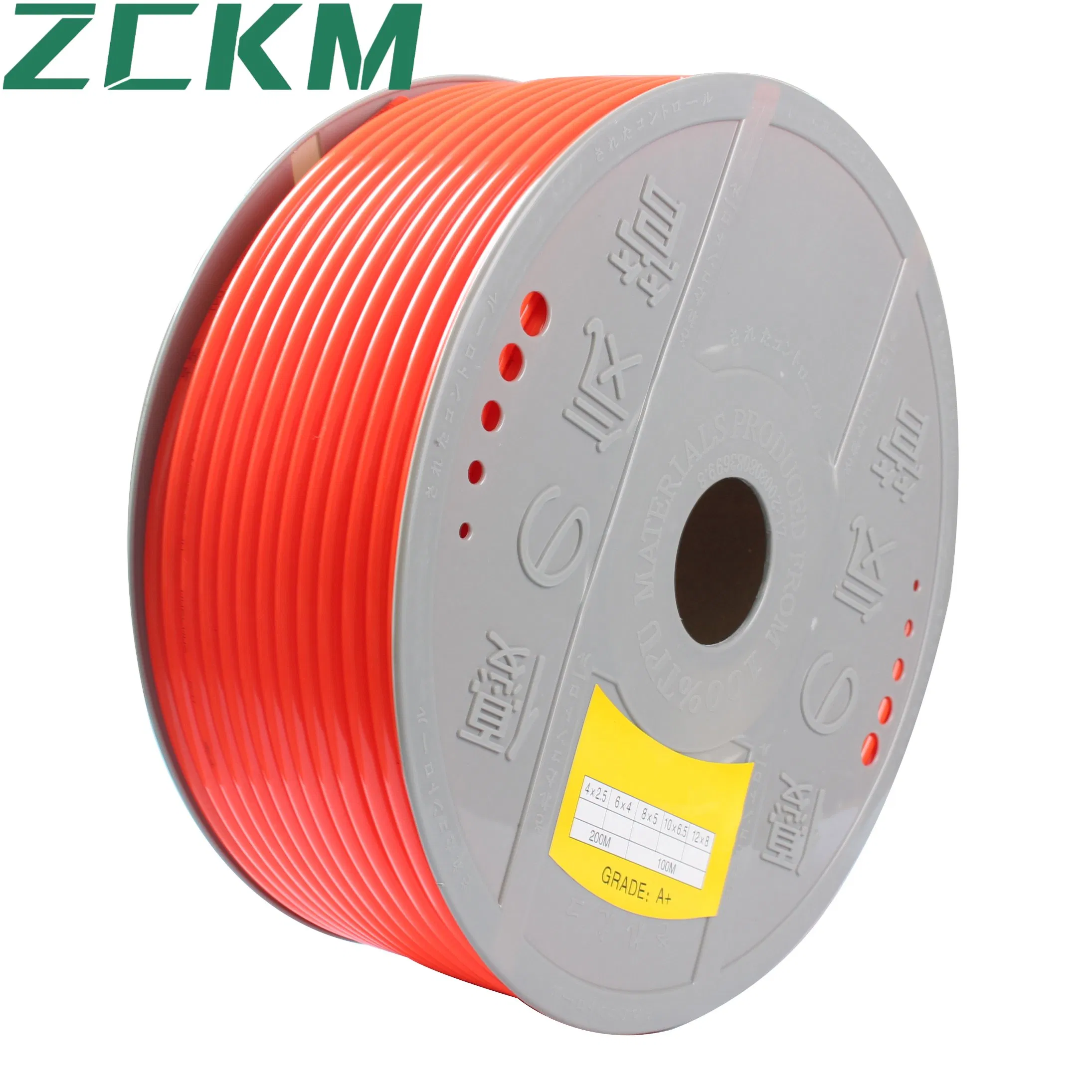Red Multifunctional PU Tube High Pressure Pneumatic System Rapid Connector Pneumatic Component Hose Pipe for Trailer/Truck Air Hose Connector