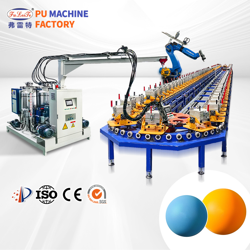 Polyurethane Silent Ball Fully Automatic Foaming Production Line High Pressure Foaming Machine Customization