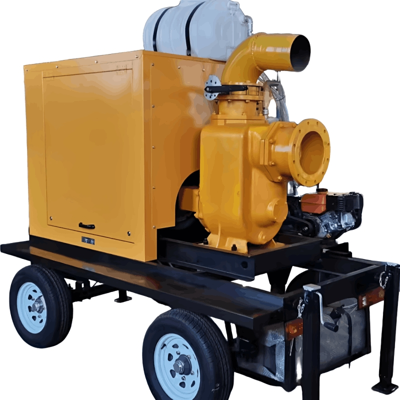High Vacuum Mobile Diesel Water Pump with High Flow