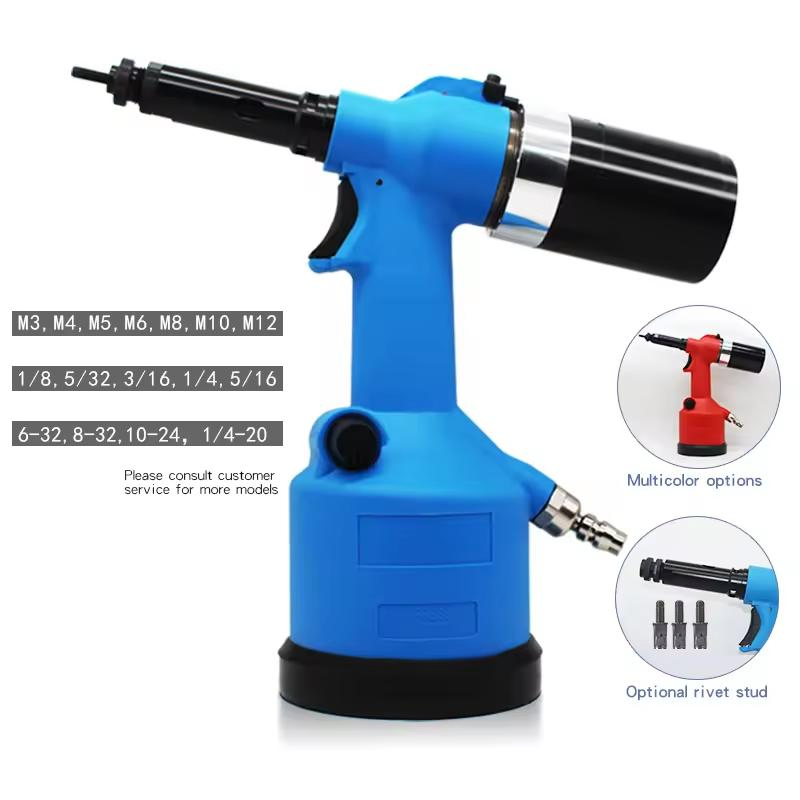 Remachadora neumática para tuercas remachables RL-0312 herramienta de remachado neumática duradera y segura M3-M12