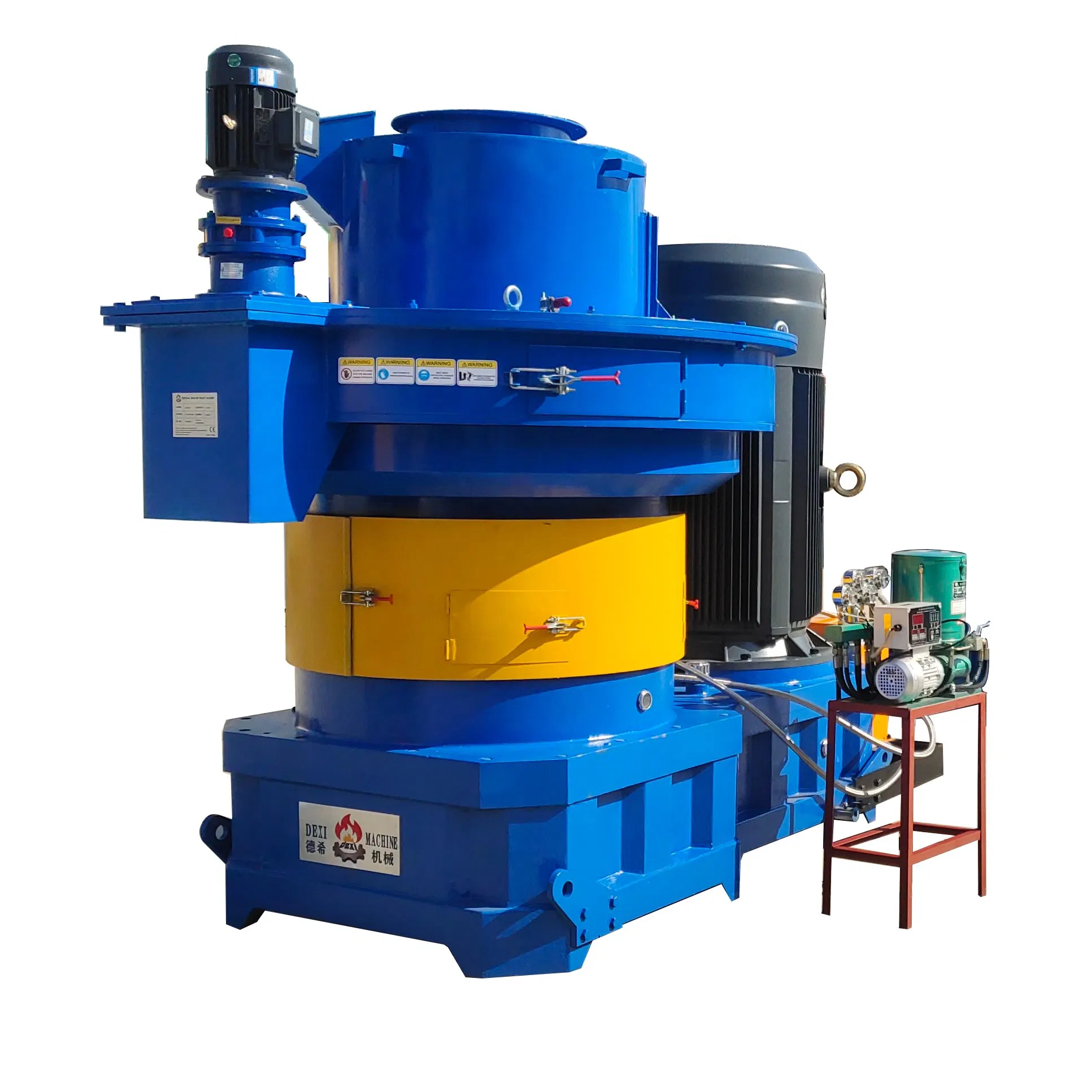 Vertical Ring Die Industrial Large Scale Biomass Fuel Hard Wood Sawdust Rice Peanut Coconut Bagasse Straw Hay Complete Pellet Extruder