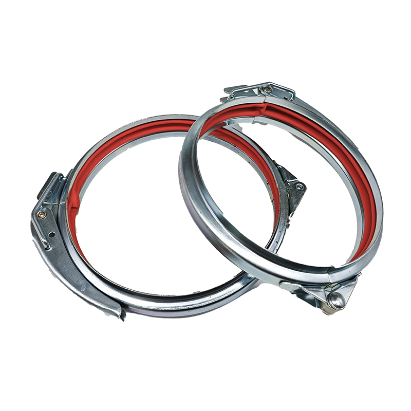 225mm Galvanized Quick Fit Duct Clamp with TPE Sealed Gasket for Dust Collection & Air Filtration Systems