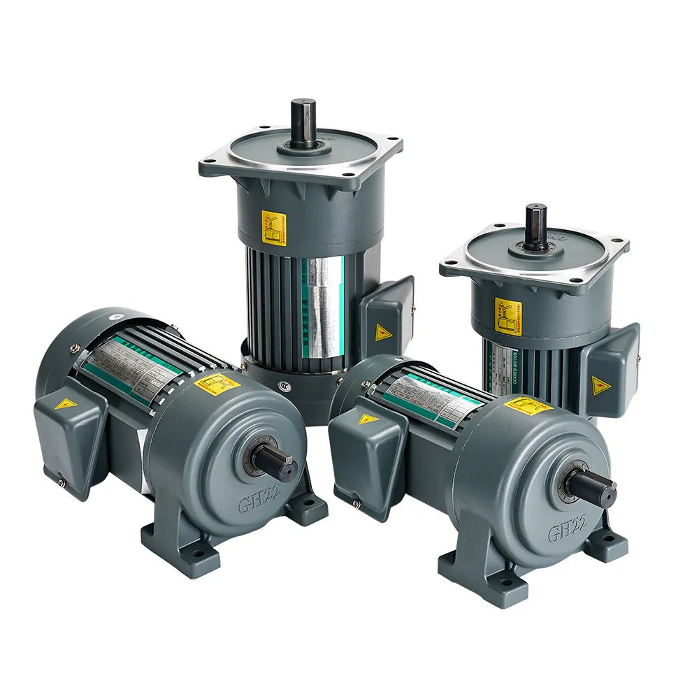 Motore riduttore a ingranaggi CA piccolo, orizzontale, a bassa rumorosità, da 1,5 kW, 110 V-230 V, trifase, per macchine da imballaggio