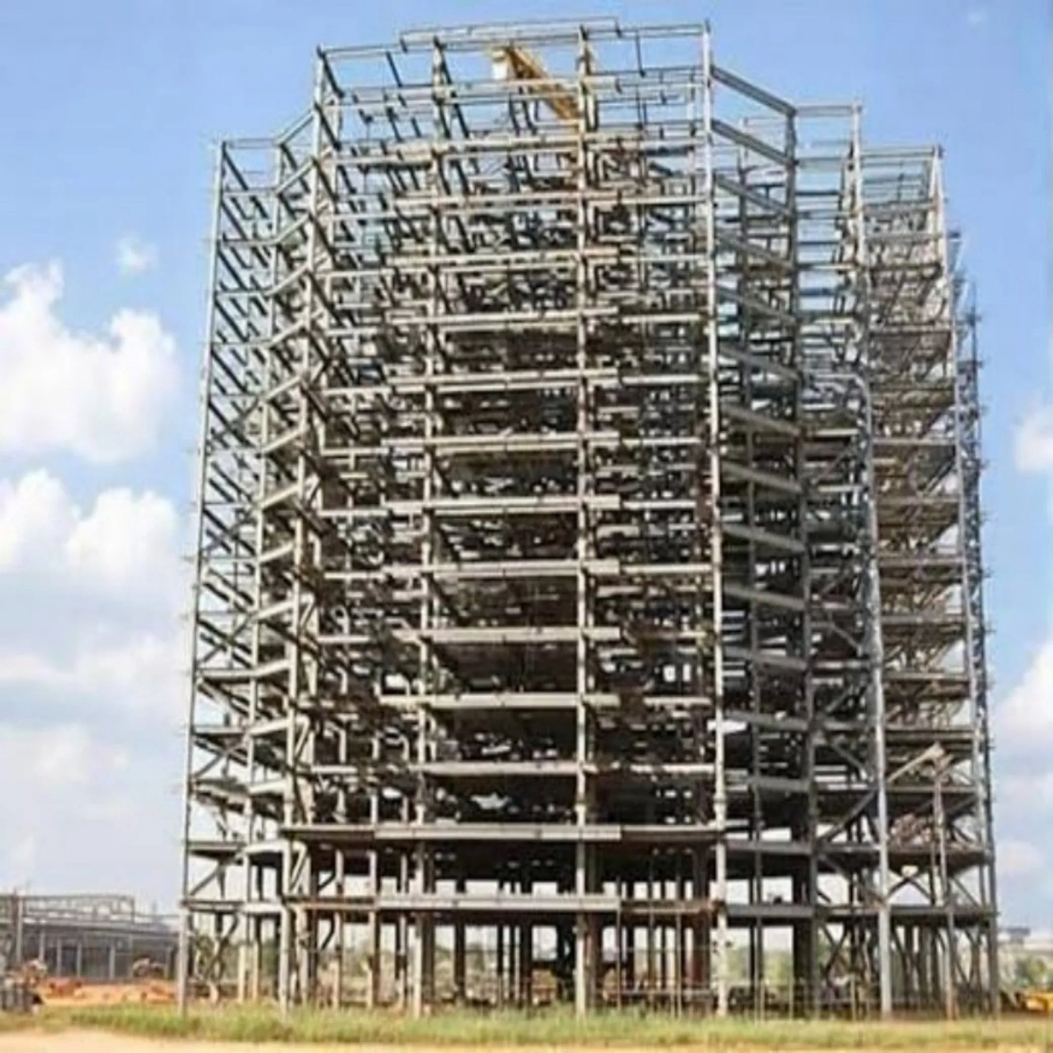 High Rise Prefabricated House Building Frame Construction Hotel Steel Structure