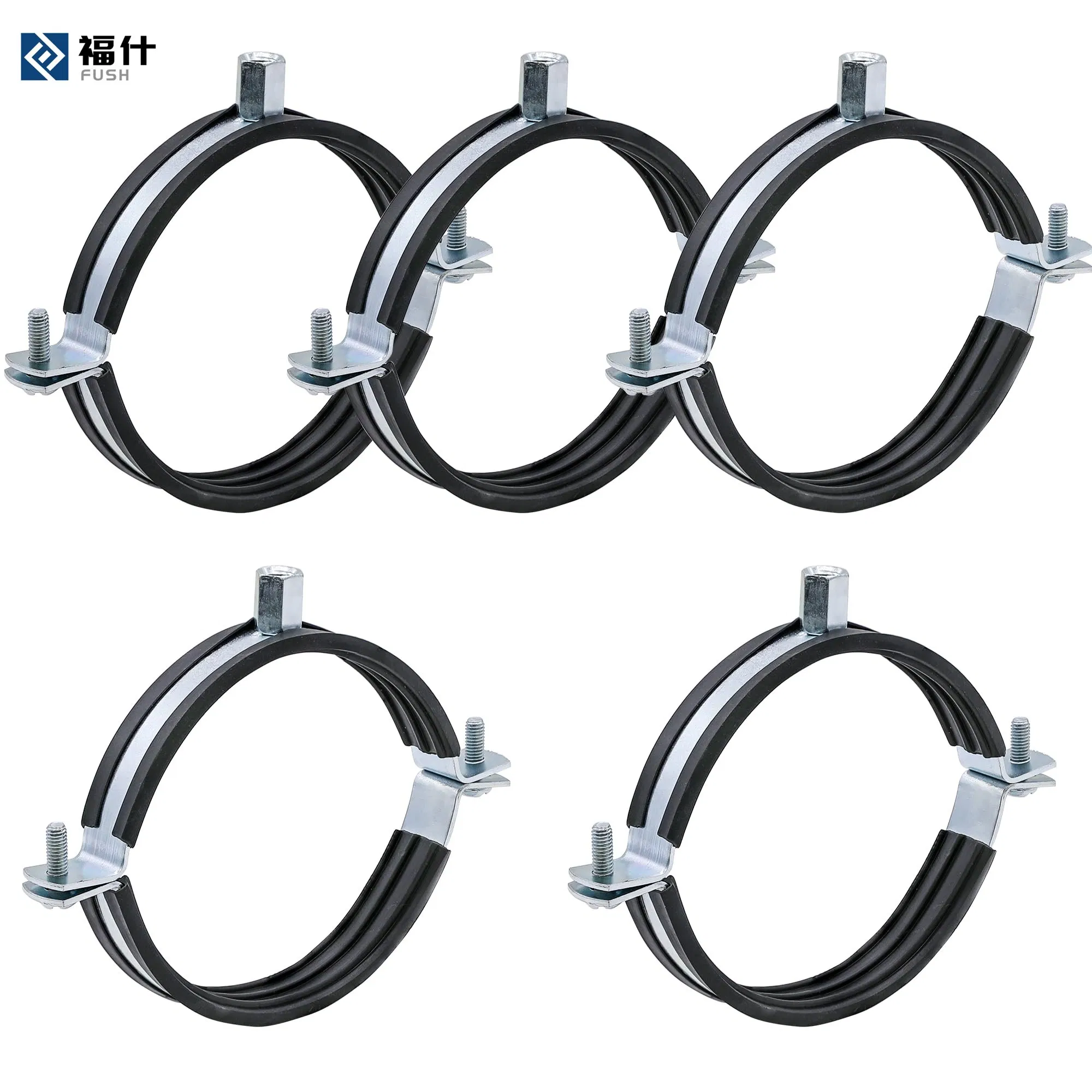 Staffa per tubi Fascetta in gomma Fascetta per tubi Fascetta per tubi flessibili Staffa per tubi Fascette heavy duty Staffa di supporto Anello aperto Fisso Idraulico Acqua Parete Soffitto Clip di montaggio