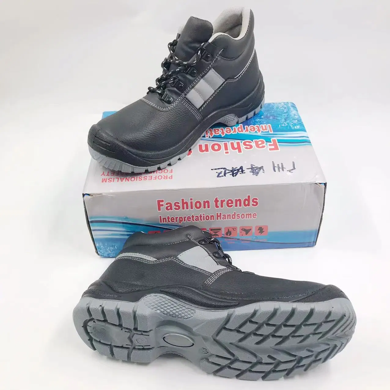 Genuine Leather Steel Toe Steel Sole Work Safety Boots