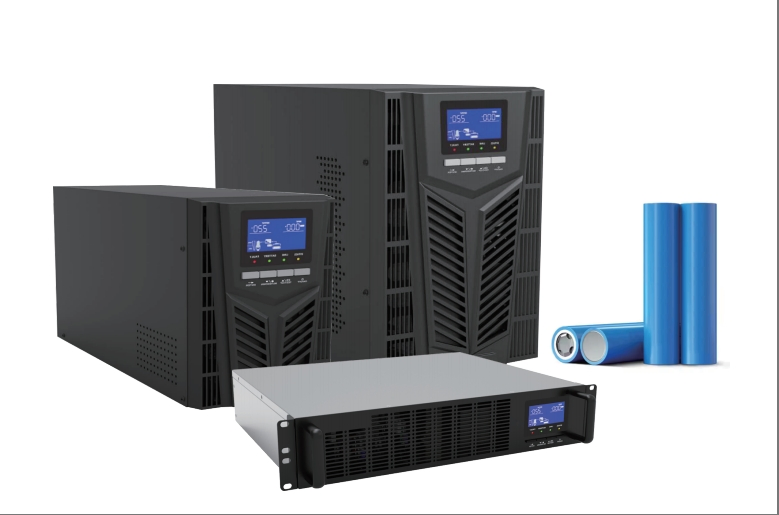 Li-ion Battery Online UPS Rack Mounted Tower UPS 1kVA - 3kVA with BMS and RS232 Communication Port