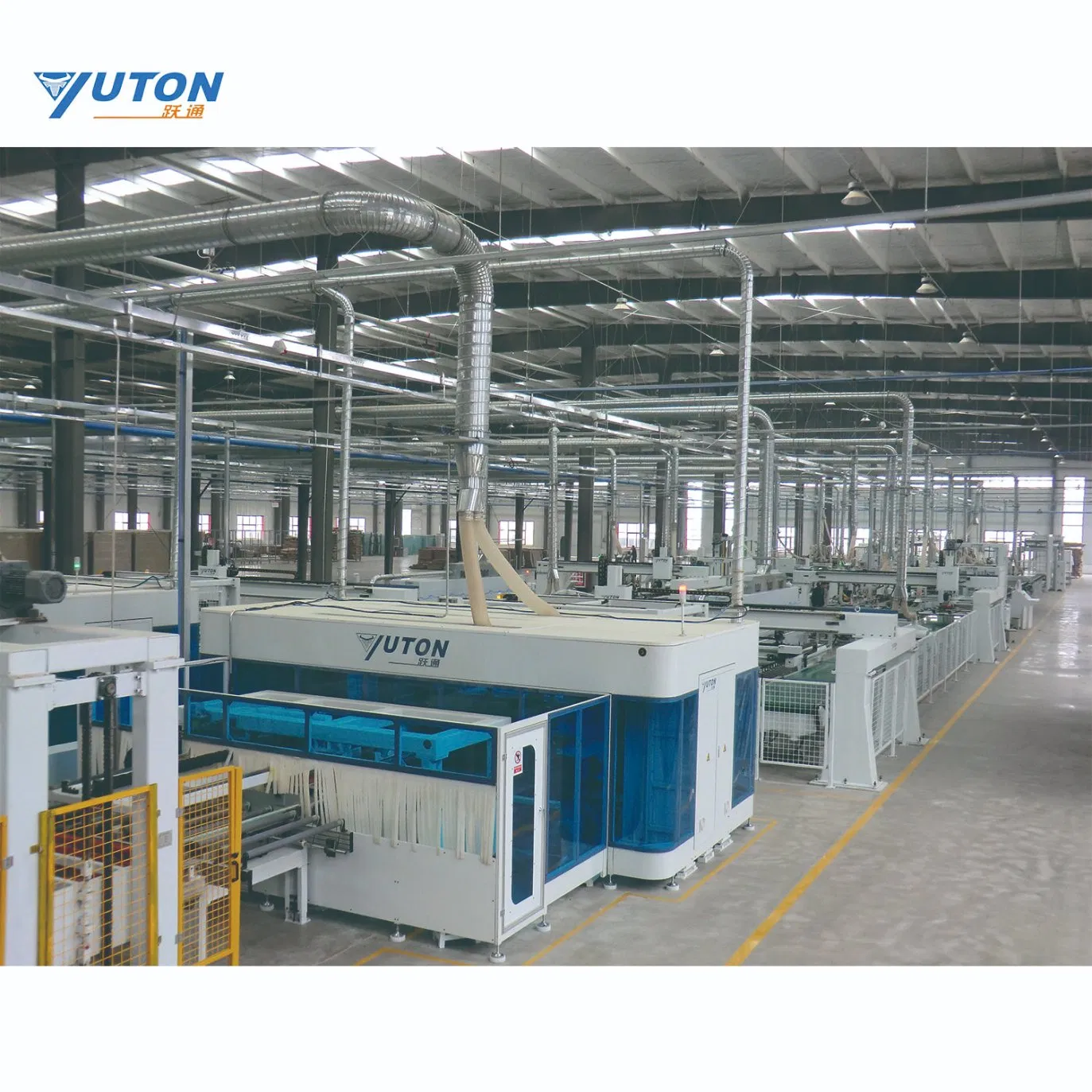 Automatic CNC Door Leaf Four-Side Saw Production Line Yuetong