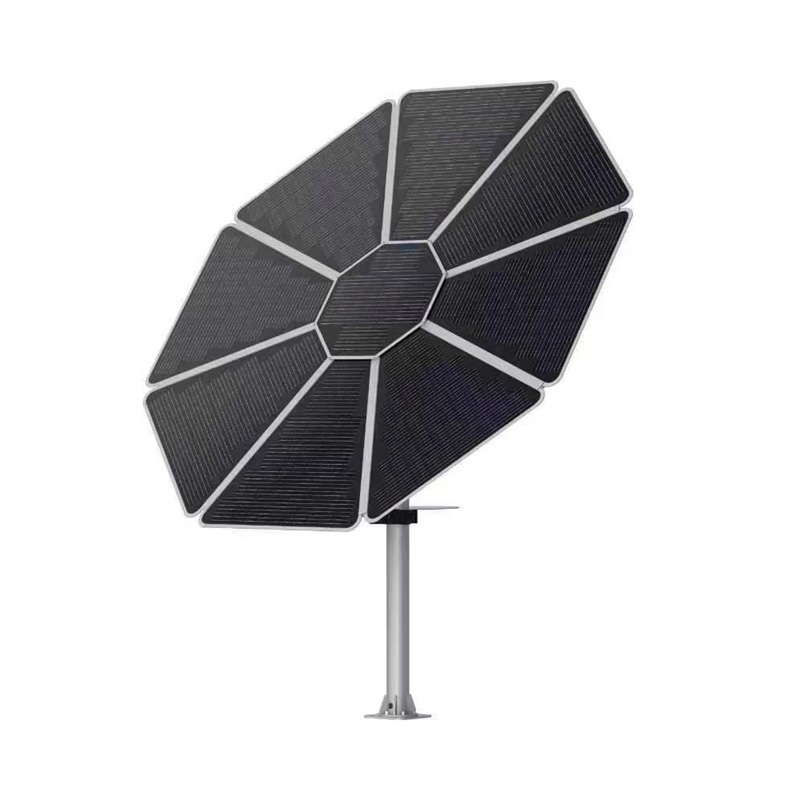 1kw Solar PV Energy System off-Grid on-Grid for Home Use Flower Sunflower Photovoltaic with Ground Mounting