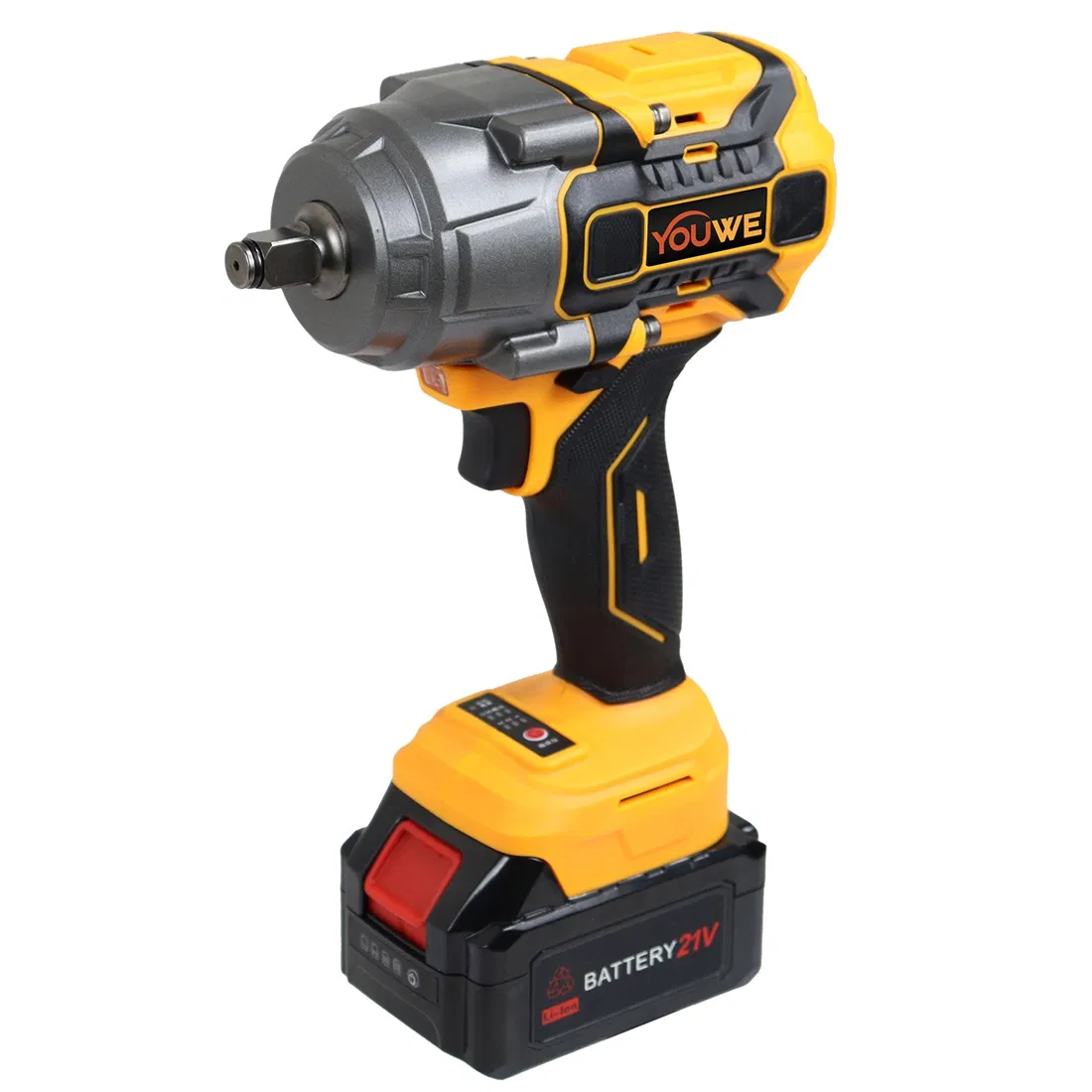 Cordless Impact Wrench 1200N.M 21V Lithium Battery Brushless Motor High Power Tool