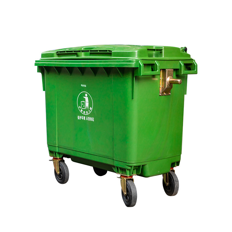1100L Clear Plastic Trash Can Garbage Can Ash-Bin Wastebin