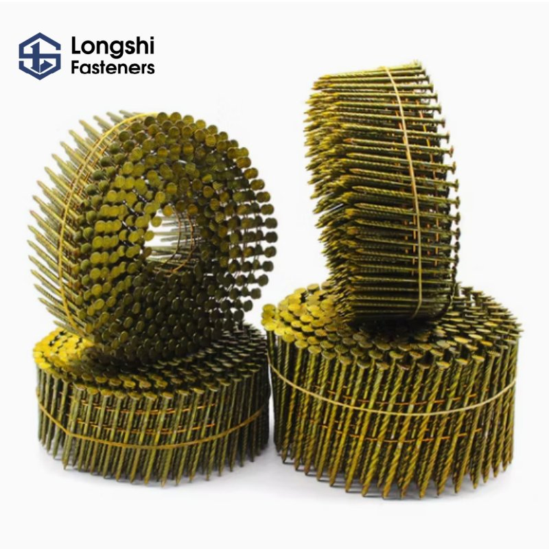 HDG Bright Coil Roofing Nails for Pneumatic Nailer/House Construction