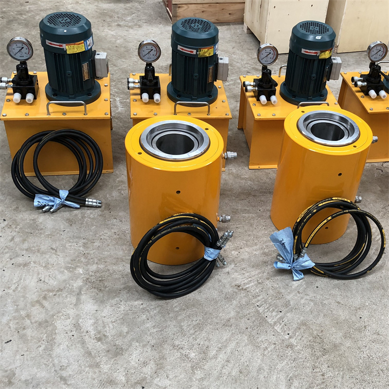 Double Acting Hydraulic Oil Cylinder Prestressing with Tensioning Pump