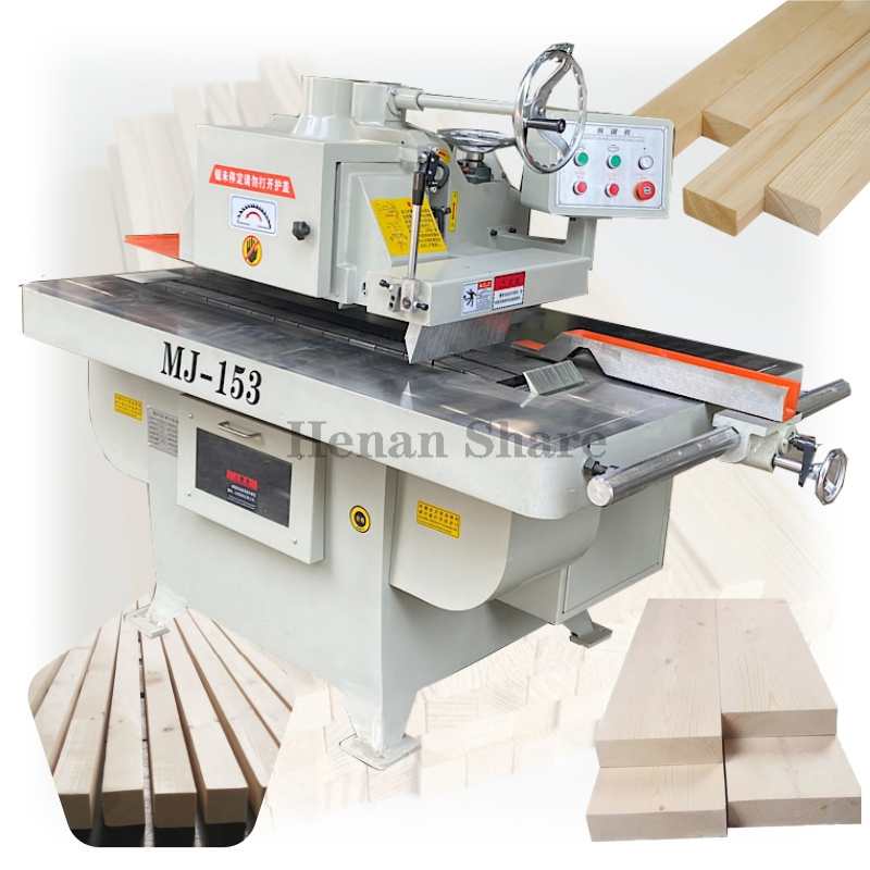 Wood Cutting Sliding Table Saw Machine Single Straight Rip Saw Machine