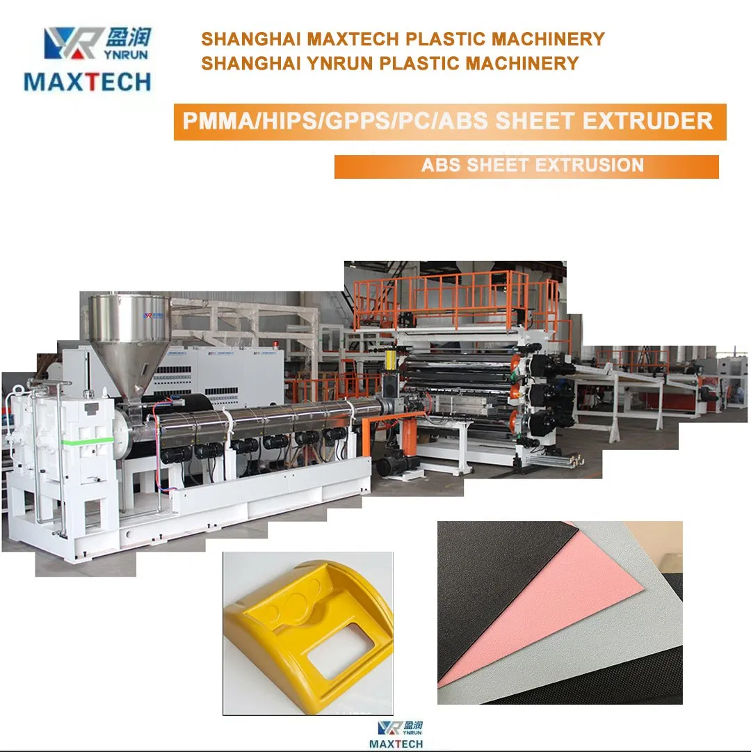 Vollautomatische Hochleistungs-ABS/HIPS-Platten-/Tafel-Co-Extrusionslinie, Kunststoff-Kühlschrank-Extrudermaschine