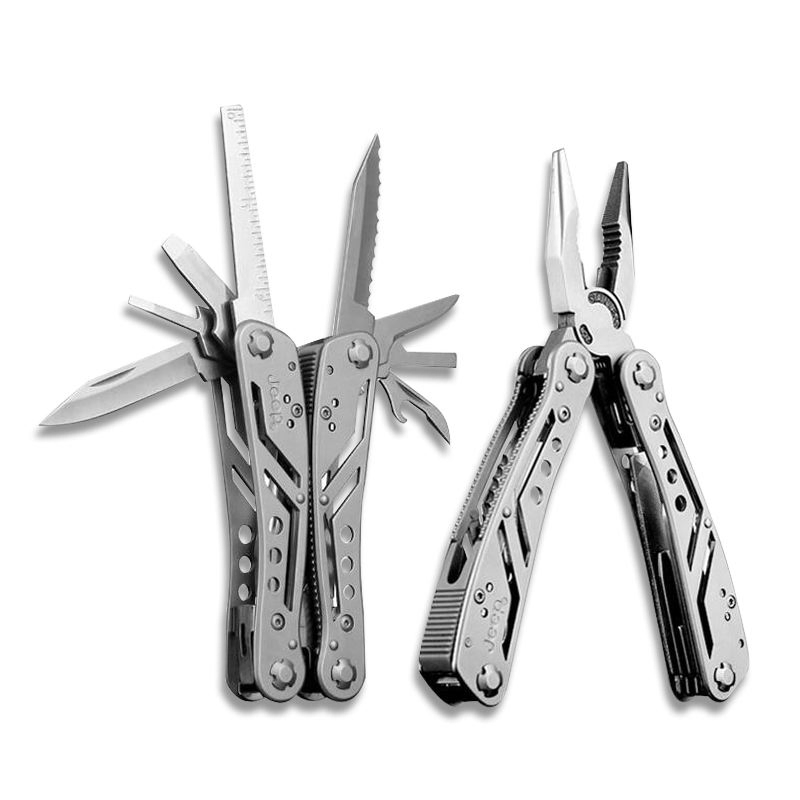 Stainless Steel Folding Pocket Multitool Pliers with Knife