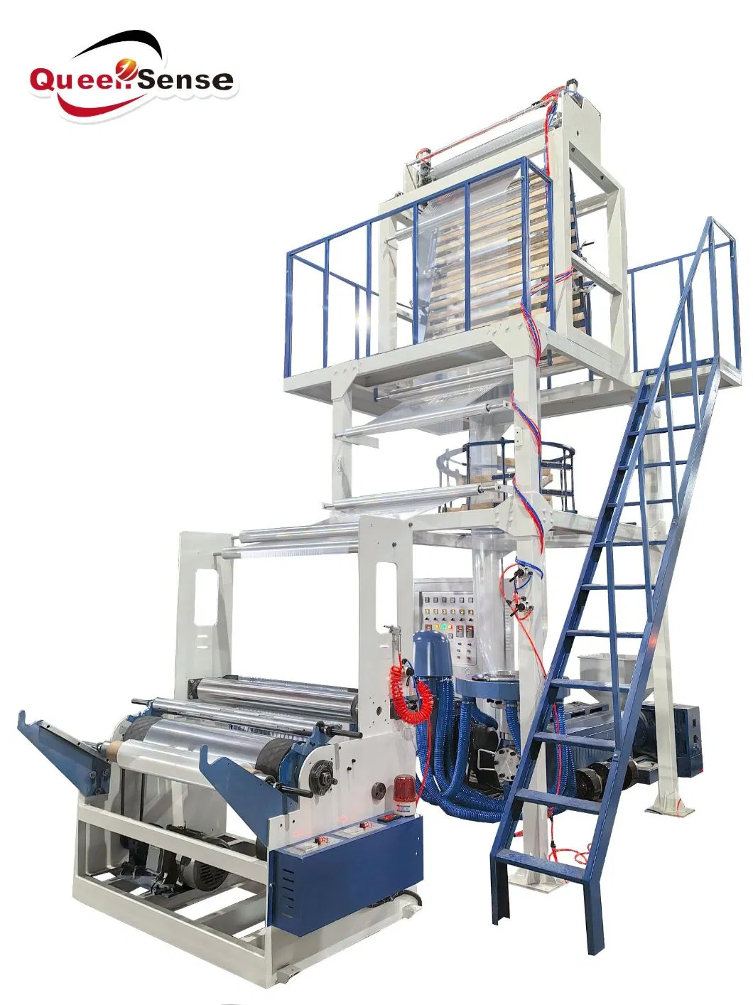QS-a-H60 1000mm High Speed Single Extruder LDPE Plastic Film Blowing Machine