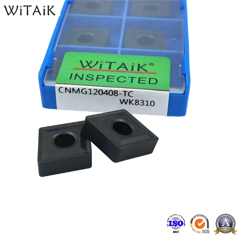 Insertu di tornitura in carburo di tungsteno Witaik CNMG120408-TC WK8310