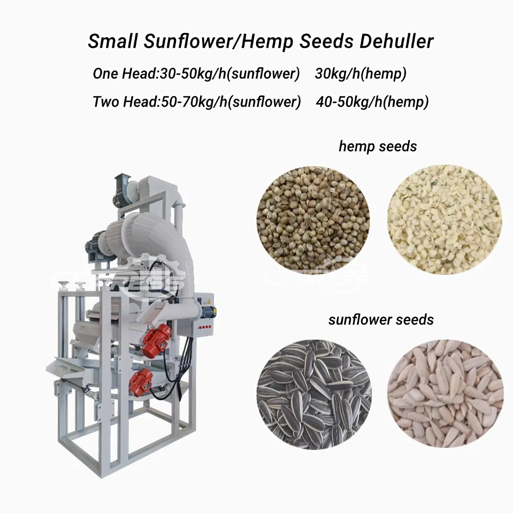 Mini 50kg/H Sunflower Buckwheat Oats Pumpkin Seeds Dehulling Shelling Husking Peeling Machine