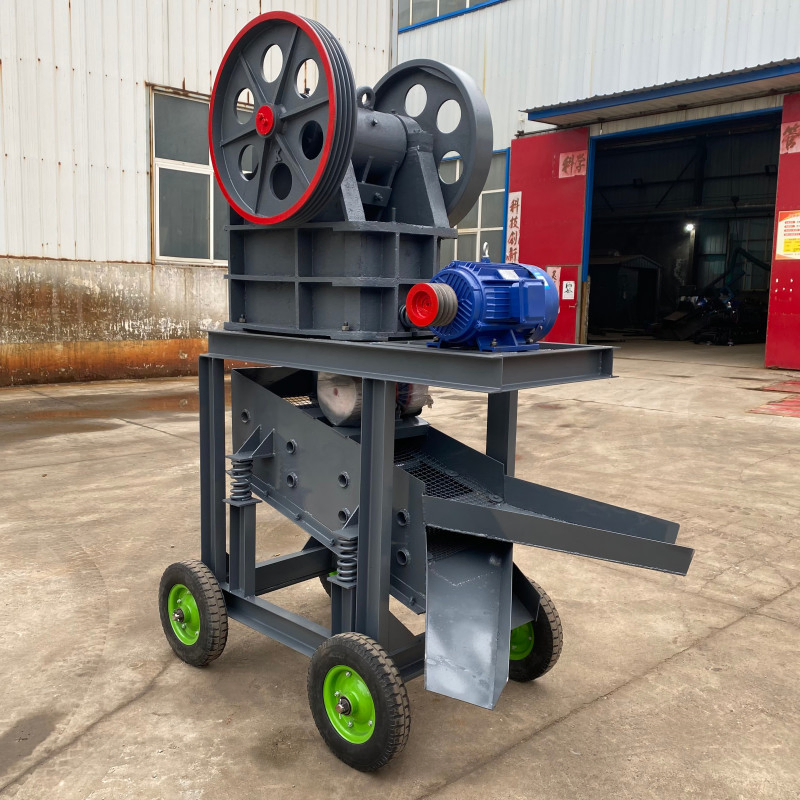 Tragbarer Mini-Mobil-Backenbrecher für Kalkstein- und Gesteinszerkleinerungsmaschine