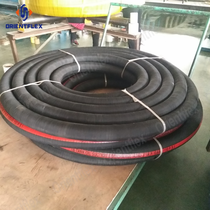 1 Inch 1.5 Inch Oil Resistant Gasoline/Fuel/Oil Rubber Suction and Delivery Discharge Oil Tanker Hose Pipe