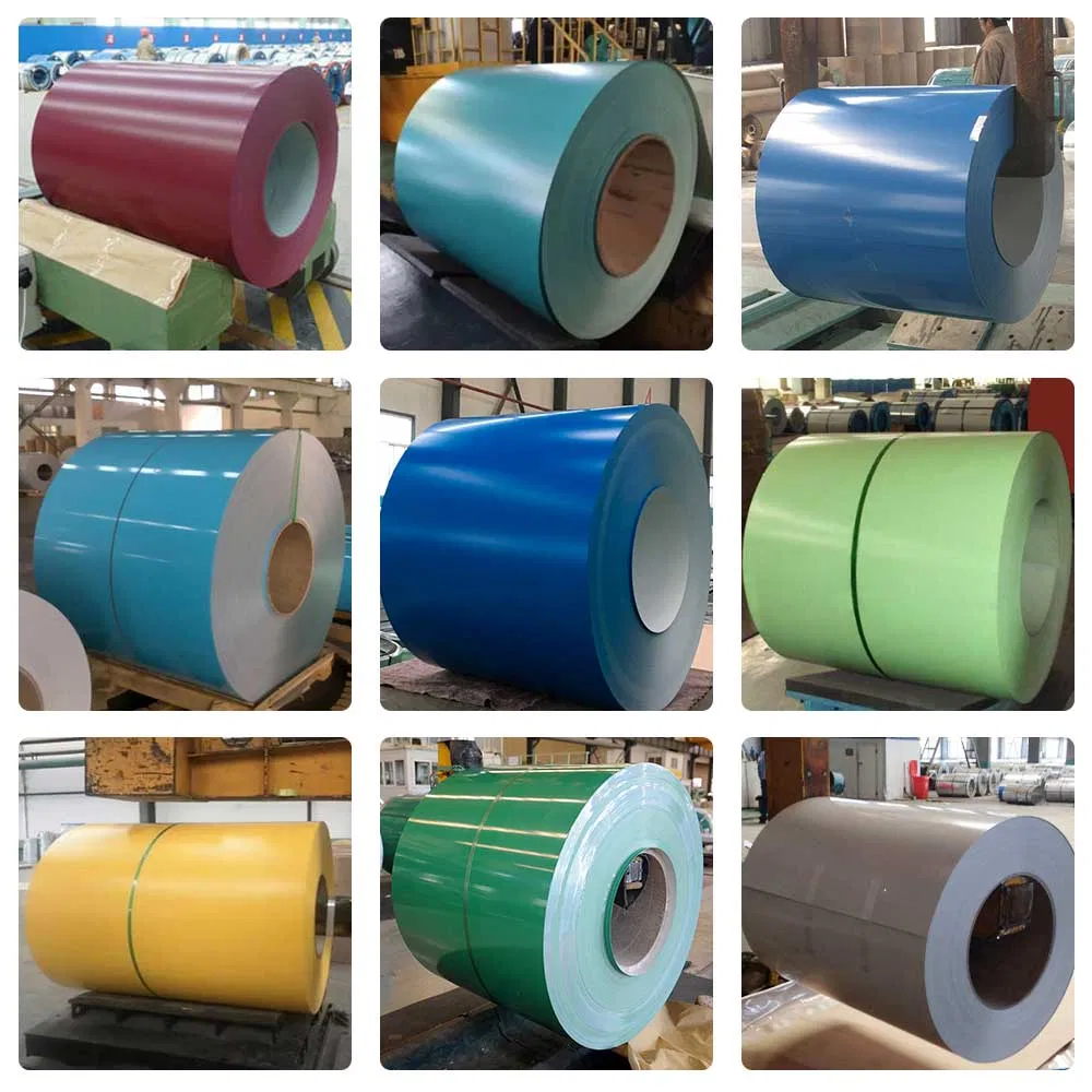 PPGI Prepainted Galvanized Color Coated Steel Coil Dx52D Dx51d ASTM Galvanized PPGI Steel Coil