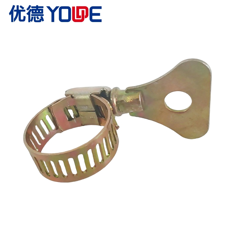 Yellow Galvanized American Type Hose Clamp with Stainless Steel Handle