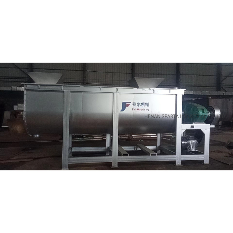 Industrial Ribbon Mixer Horizontal Feed Mortar Plastic Granule Fertilizer Blender