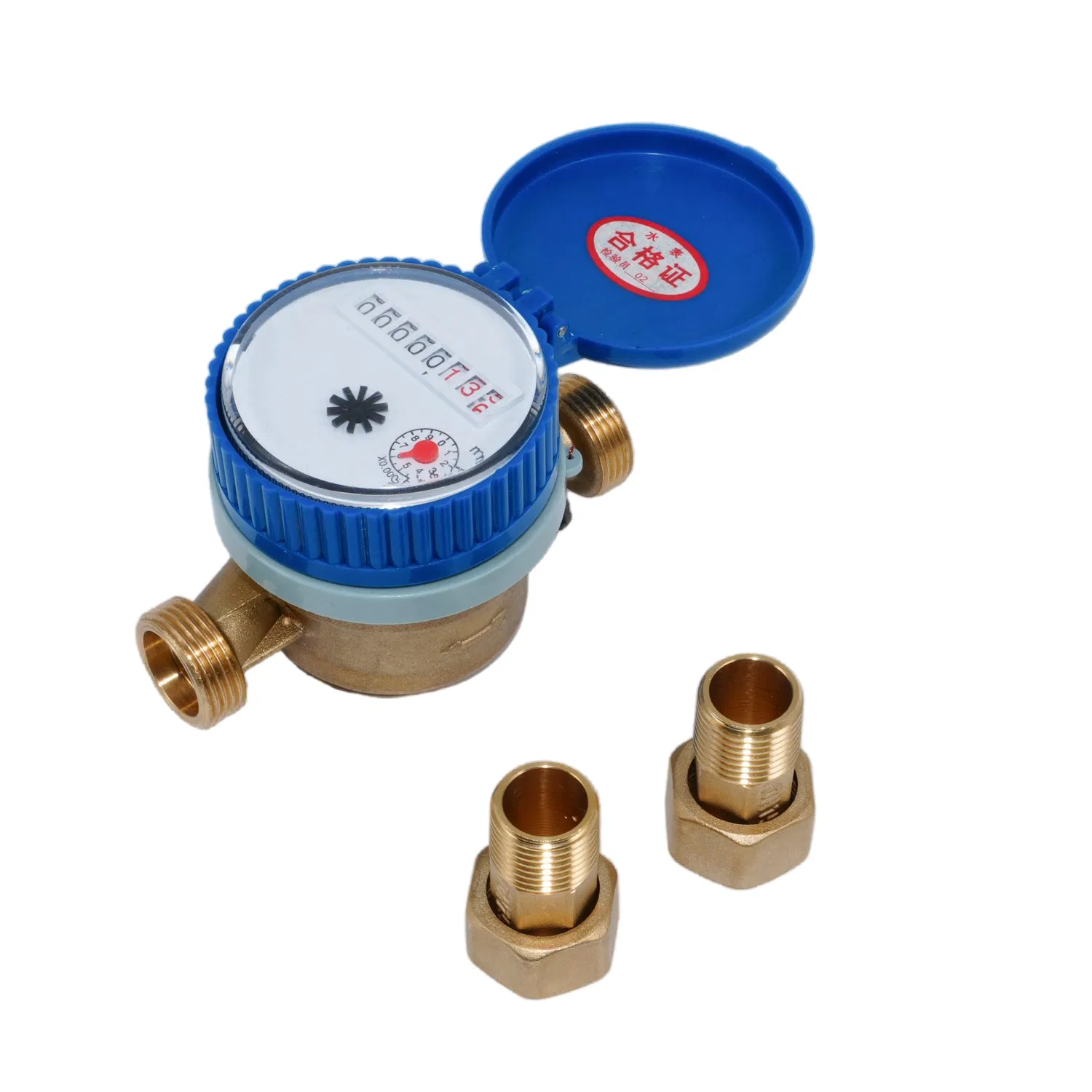 Single-Jet Brass Mechanical Water Meter High Accuracy